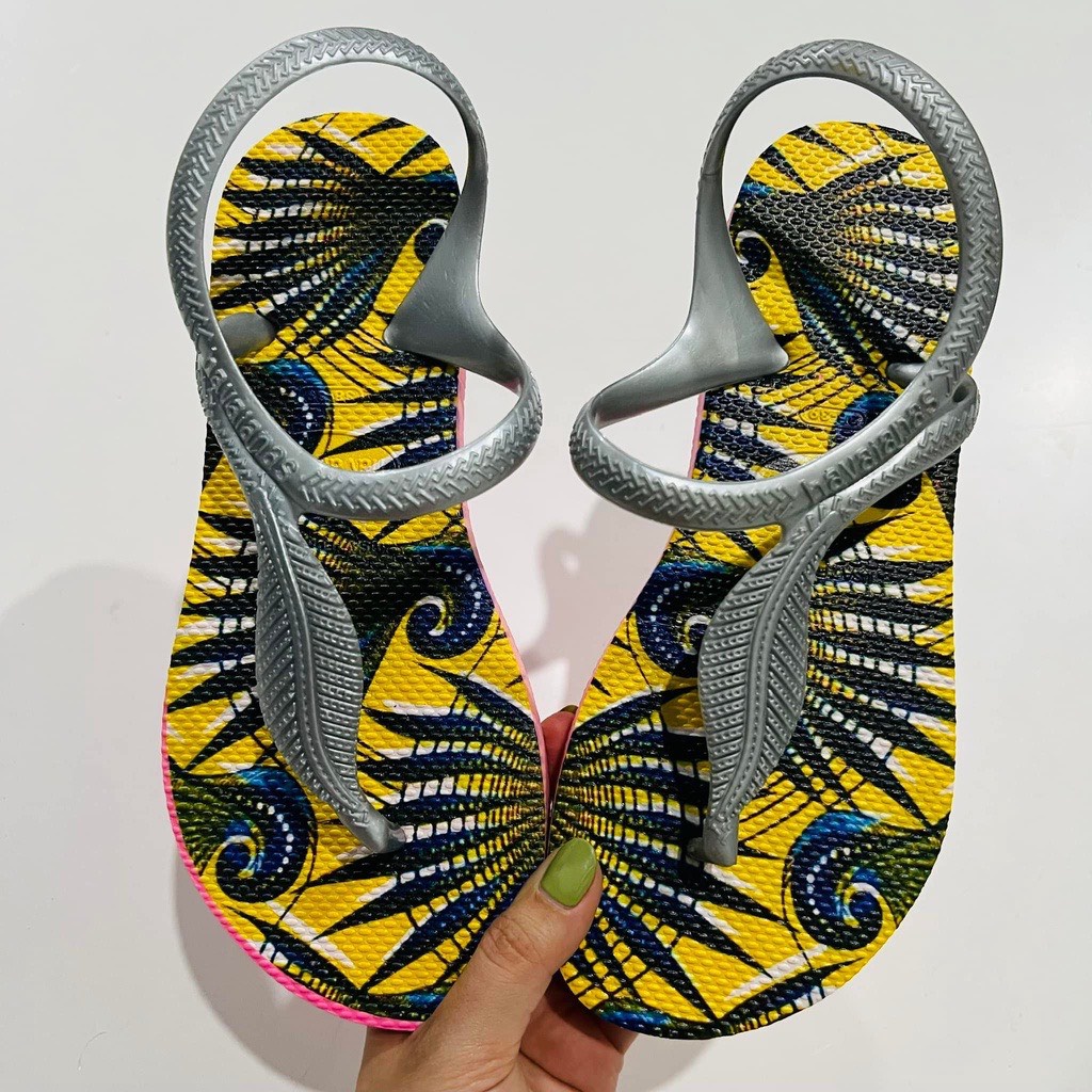 Dép kẹp xốp cao su ép xỏ ngón, tông Thái Havaianas d124 - Lululola