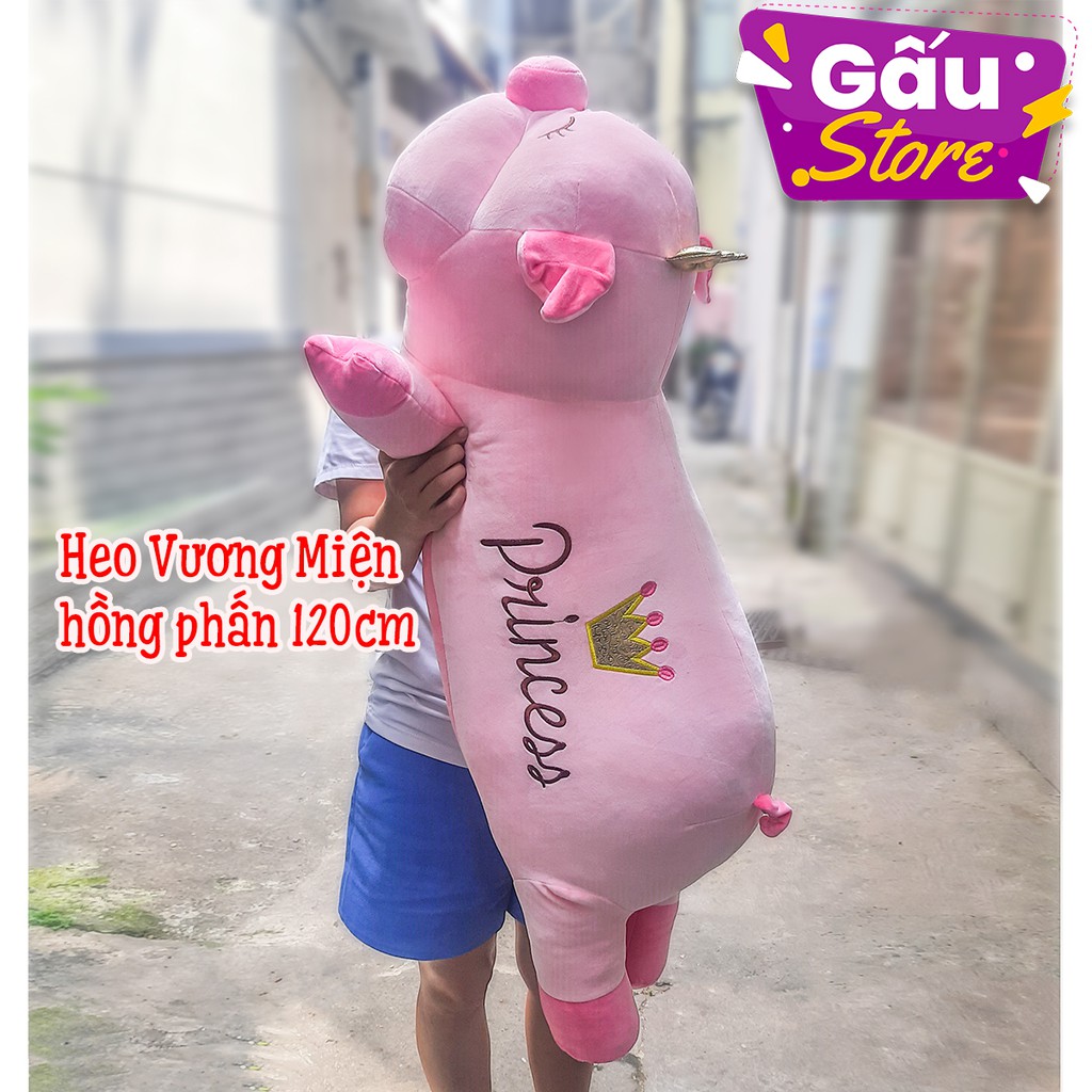 Gấu Bông Heo Vương Miện Nhồi Bông (nhiều size)