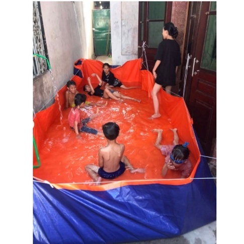 Bể Bơi Bằng Bạt Cao 50Cm Hàng Cao Cấp Ép Nhiệt Hàn Quốc Được Gia Công Tỉ Mỉ Chắc Chắn