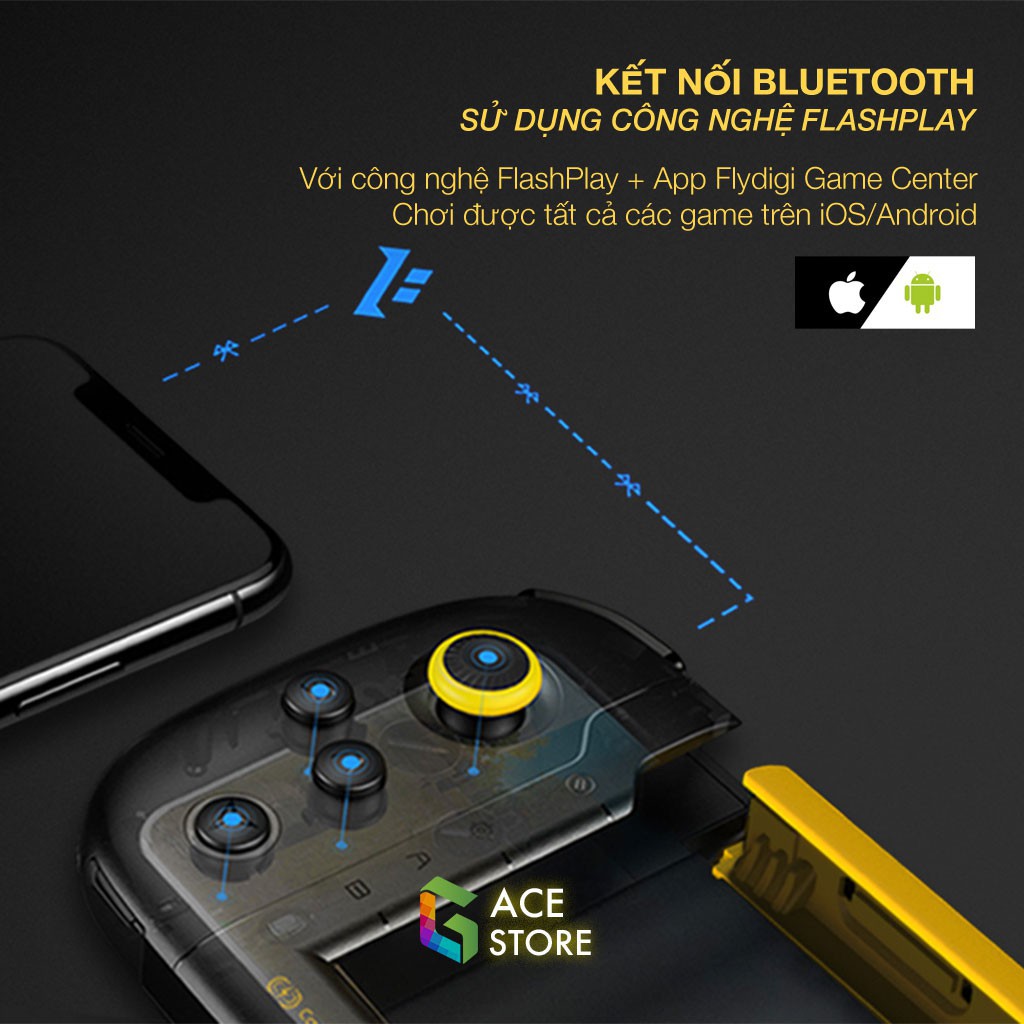 Flydigi Wasp | Tay cầm chơi game PUBG & Liên Quân cho iOS và Android