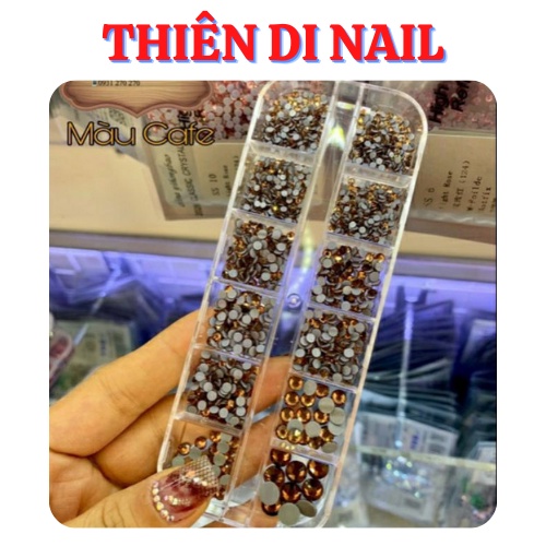 Khay đá chân lưới màu trà mix size 1440 viên Thiên Di Nail