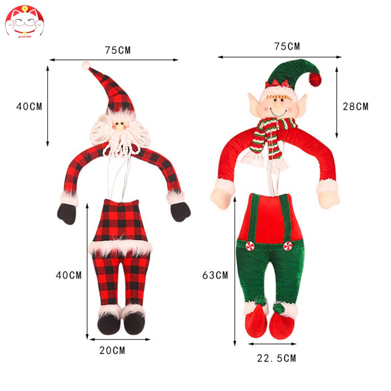 Búp Bê Trang Trí Cây Thông Giáng Sinh Hình Ông Già Nô En