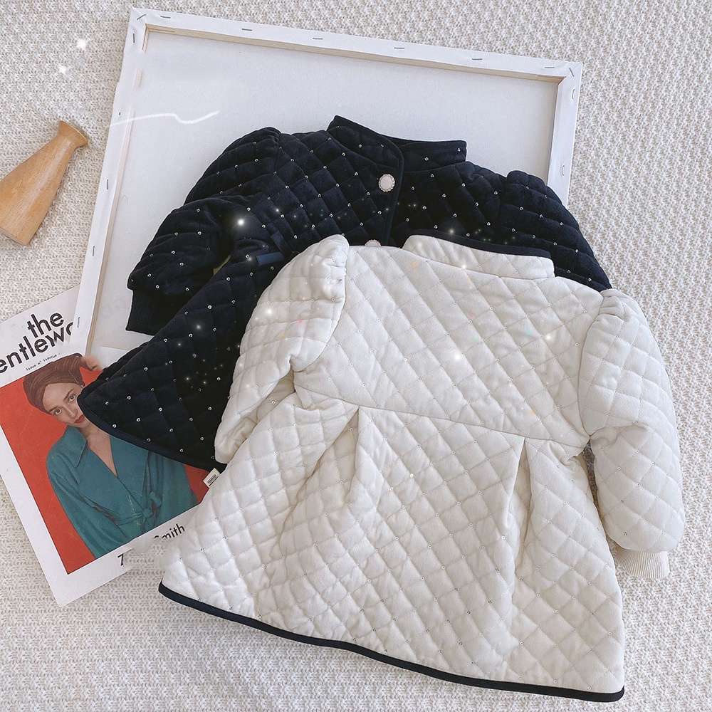 BEAR LEADER Áo Khoác Phao Dày Dặn Ấm Áp Thời Trang Hàn Quốc Cho Bé Gái