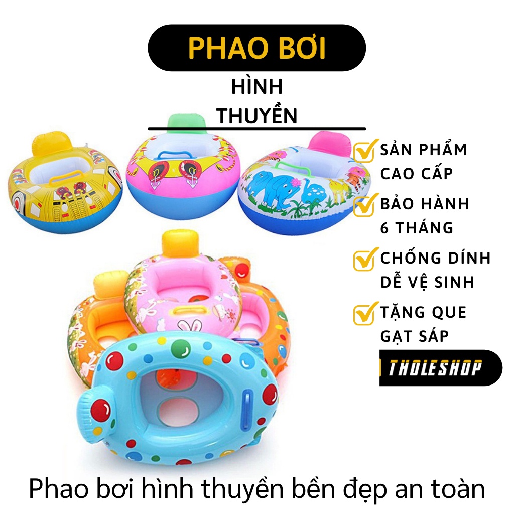 Phao Bơi - Phao Bơi hình Chiếc Thuyền Cho Bé Xỏ Chân Giữ Vững Trãi, An Toàn 5678