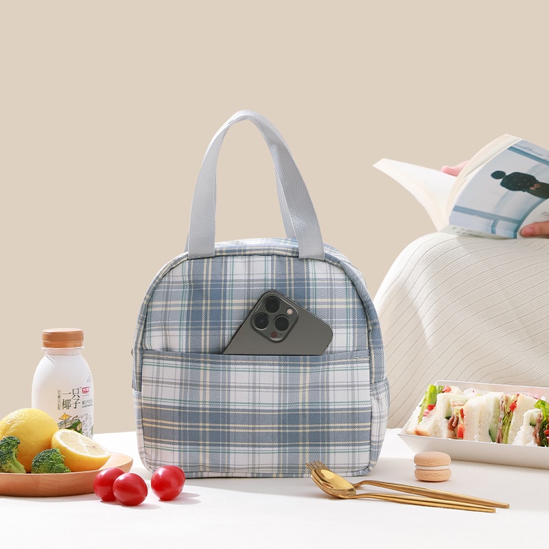 Túi Đựng Hộp Cơm Trưa Lót Giấy Nhôm Dày Giữ Nhiệt Tiện Lợi