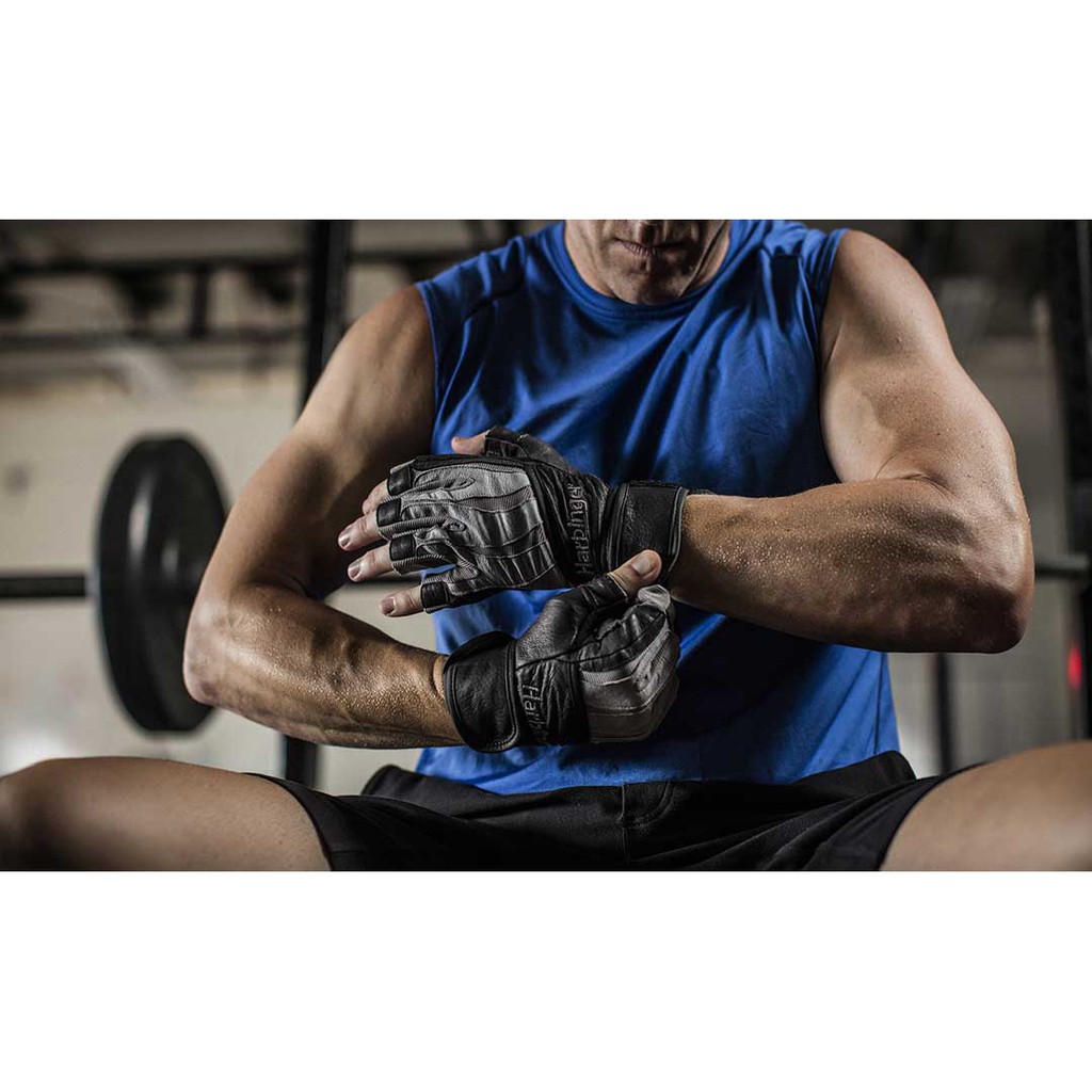 Găng tay tập Gym Harbinger Men’s Bioform Wristwrap có quấn cổ tay