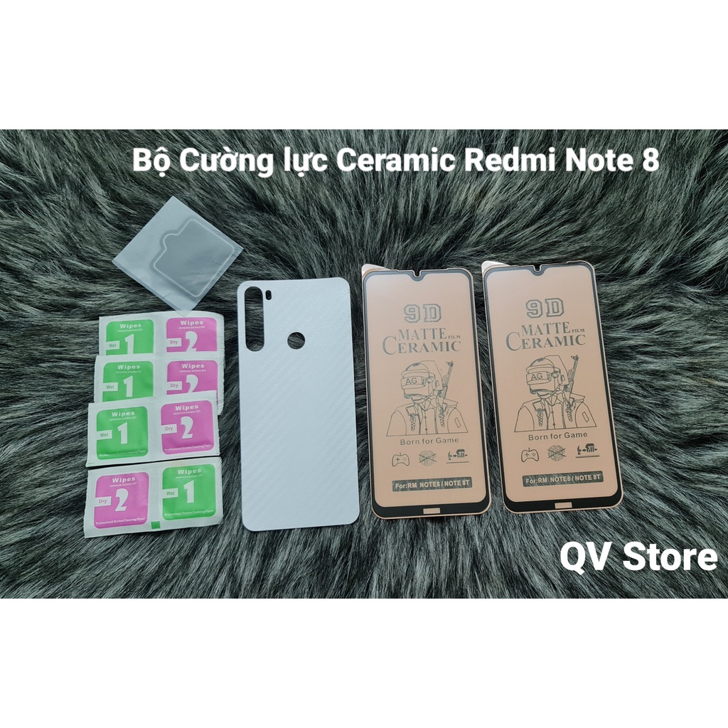 Full Combo Cường lực dẻo chống vân tay, sứt mẻ dành cho Redmi Note 8
