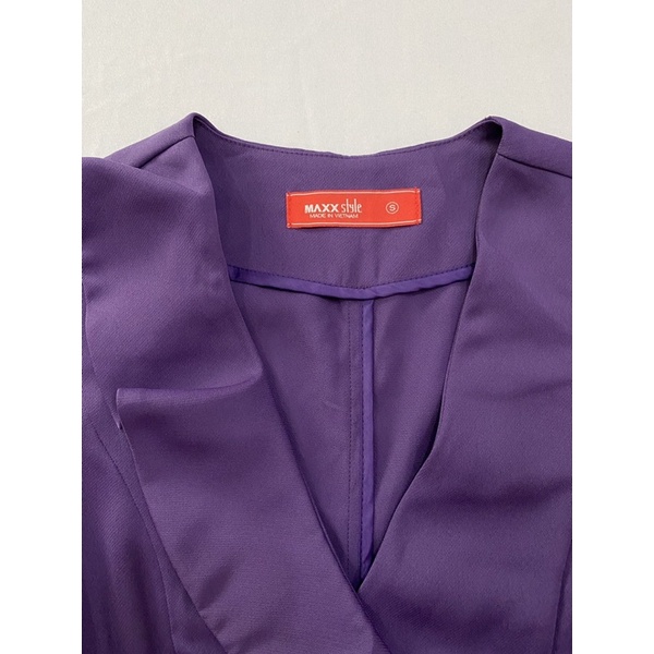 Áo vest 2 hàng nút Ninomaxx màu tím (Size S, M, L) - Thanh lý vnxk
