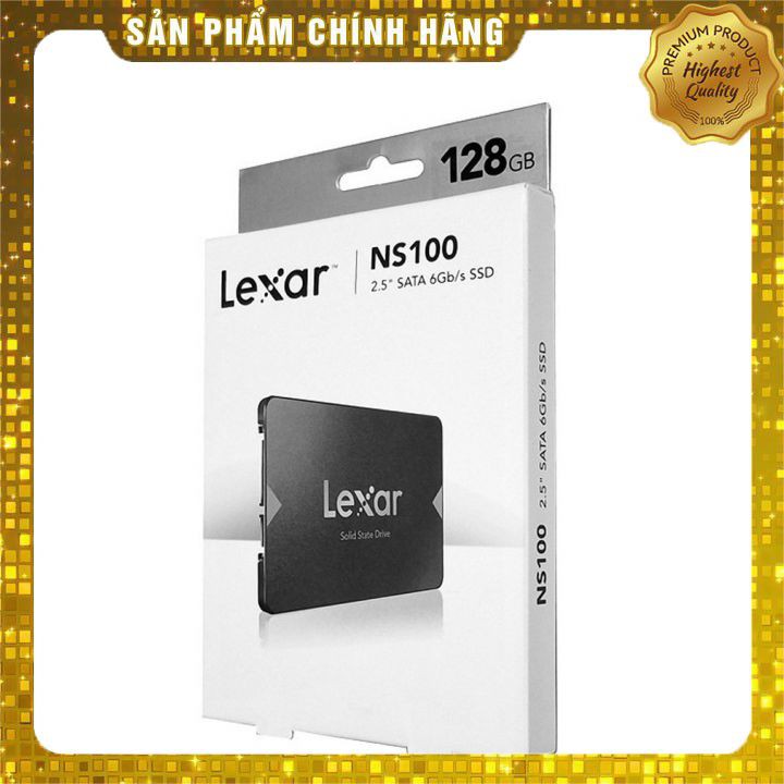 [HÀNG CHÍNH HÃNG] Ổ cứng SSD Lexar NS100 128GB Sata 3 6Gb/s Form ổ cứng: 2.5" (dùng thay cho HDD laptop)