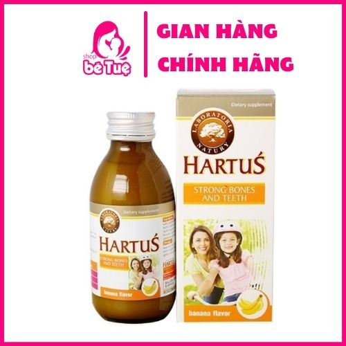 Hartus Canxi - Bổ Sung Canxi, Vitamin D3, Vitamin K, Hấp Thụ Canxi Tối Đa Nhờ Vitamin K (Chai 150ml)