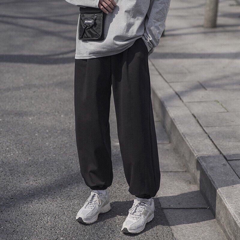 Quần jogger unisex bo chun Spun Nice Clothes chất nỉ da cá nam nữ đều mặc được, phong cách ullzang