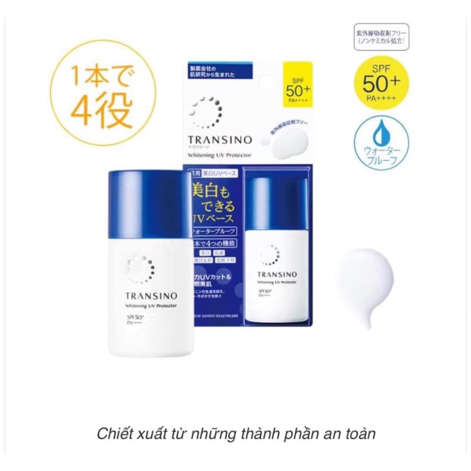Kem dưỡng ngày chống nắng Transino Whitening Day Protector 30ml Nhật Bản 3 in 1 kem lót, chống nắng, làm trắng da . | BigBuy360 - bigbuy360.vn