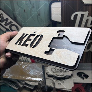 Bảng gỗ kéo - đẩy -