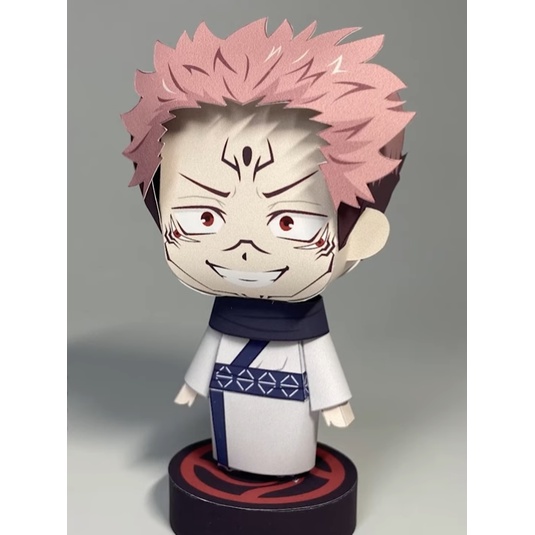 Mô hình giấy 9 nhân vật trong Anime Jujutsu Kaisen + kit mô hình hộp trang trí TS26