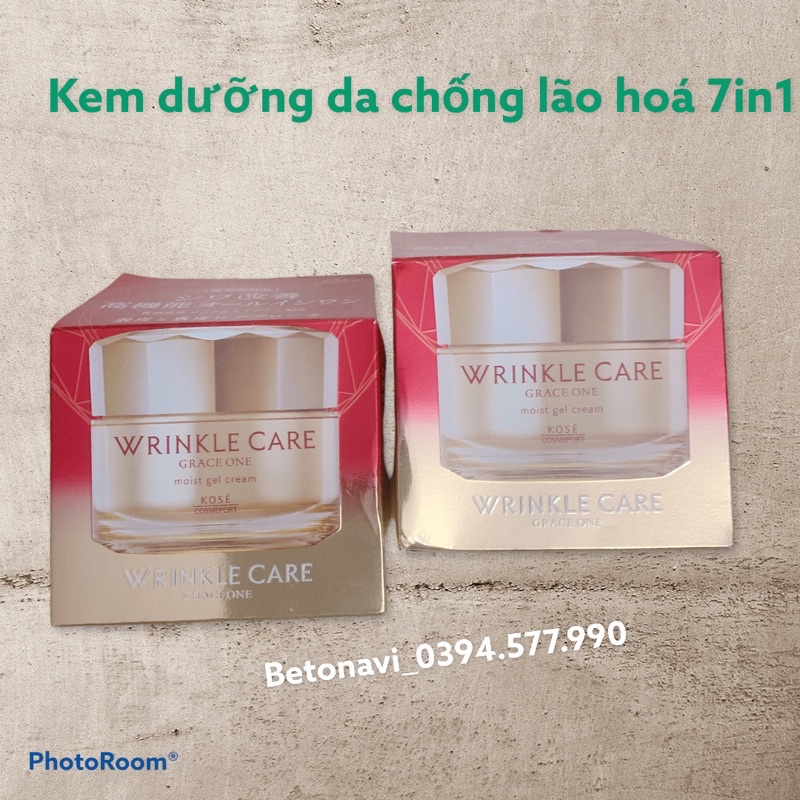 Kem dưỡng da chống lão hoá Kose Wrinkle Care Grace One (100g) - Nhật Bản