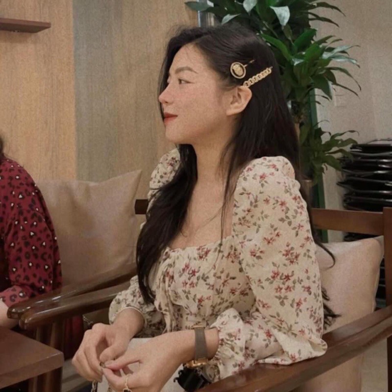 Áo hoa nhí vintage bo chun