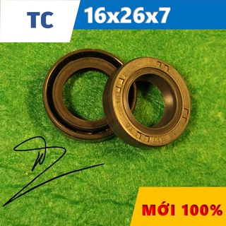 Phớt chặn dầu tc 16x26x7 ( phớt dầu / chắn dầu / lò xo / phớt ben / oil seal tc 16*26*7)