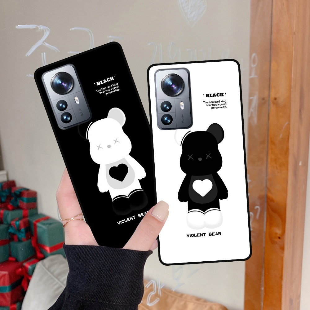 Ốp Xiaomi 12 in hình họa tiết Mountain, Be@rbrick dễ thương (T13 - T18)