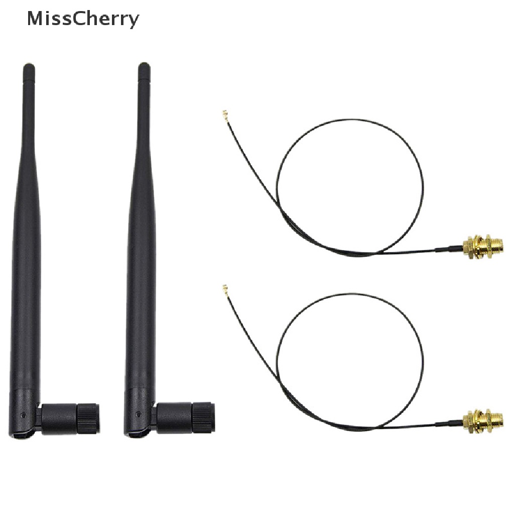 Ăng Ten 6dbi 2.4GHz 5GHz WiFi RP-SMA + 1x 12cm Cao Cấp U.F IPEX