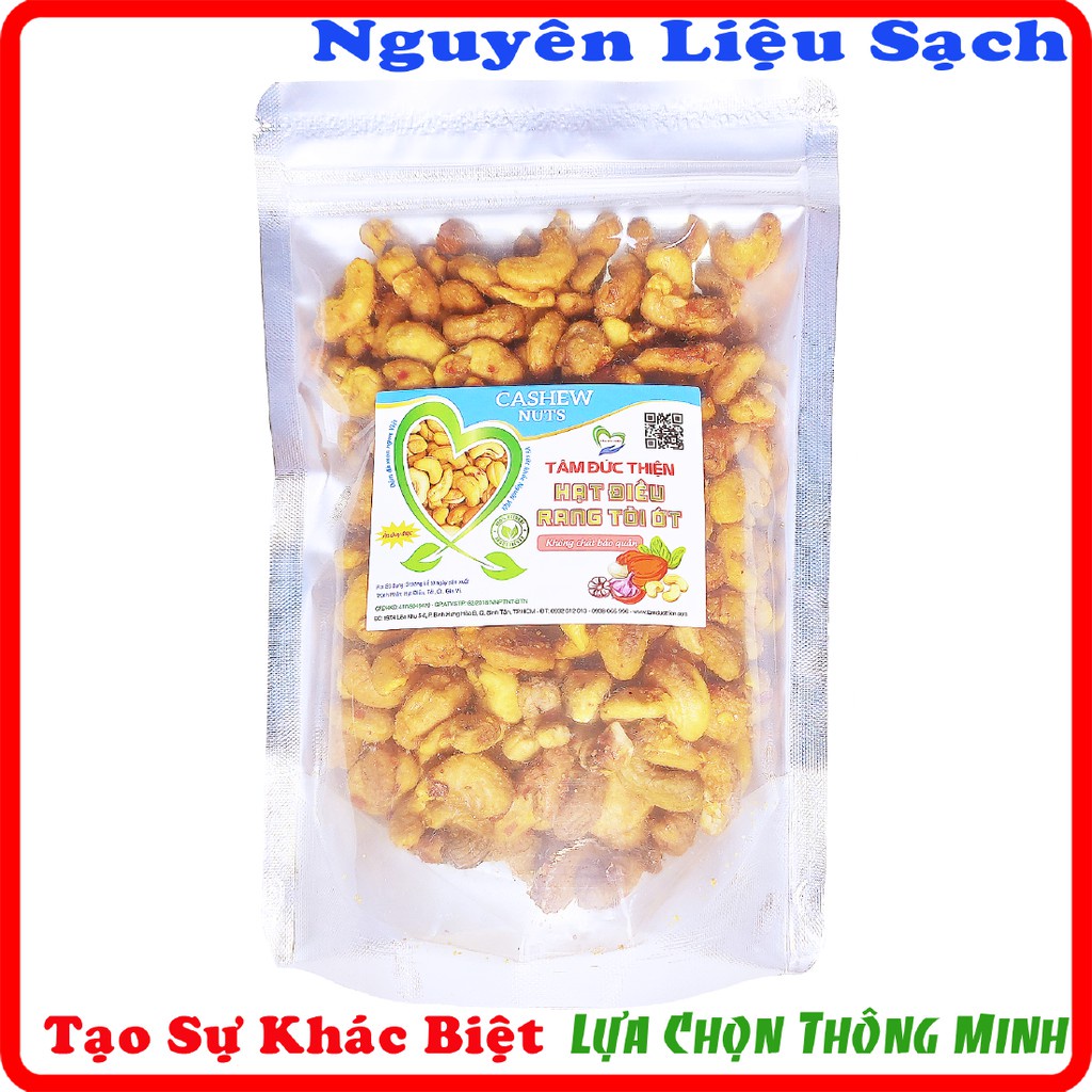 Túi 500GR Hạt Điều Rang Tỏi Ớt[Nguyên Liệu Sạch]Tâm Đức Thiện
