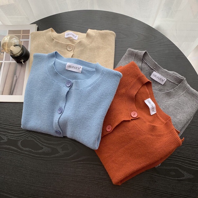 Áo khoác len cardigan giá xinh cho mùa thu, đông