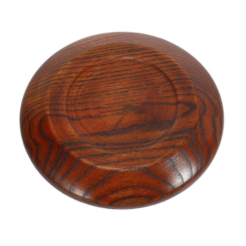 Đĩa Gỗ Trơn Mượt Hình Tròn Đựng Bánh Mì / Gia Vị Tiện Dụng Cho Nhà Bếp