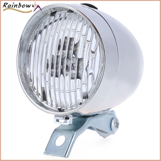 Đèn LED 3 Bóng Gắn Phía Trước Xe Đạp Dùng Ban Đêm Phong Cách Vintage