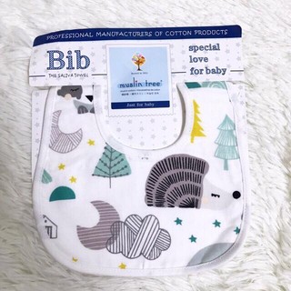 Yếm Xô Cúc Bấm Muslin Tree