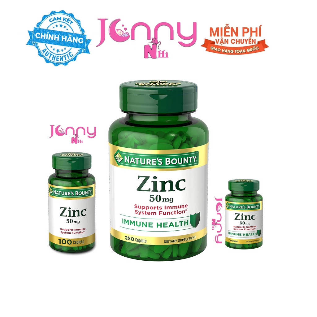 Viên uống bổ sung kẽm Nature’s Bounty Zinc 50mg