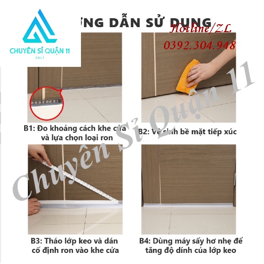Thanh dán chân cửa tiện dụng, Ron chặn khe cửa 90cm, Miếng chặn cửa chống côn trùng, khói bụi, tiếng ồn, giữ nhiệt