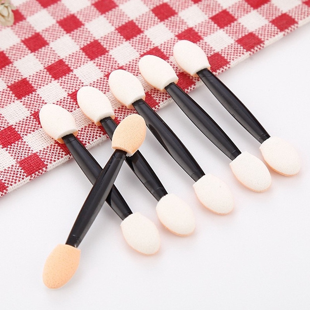Cọ tán mắt 2 đầu bộ 10 cây Hàn Quốc (giao màu ngẫu nhiên)