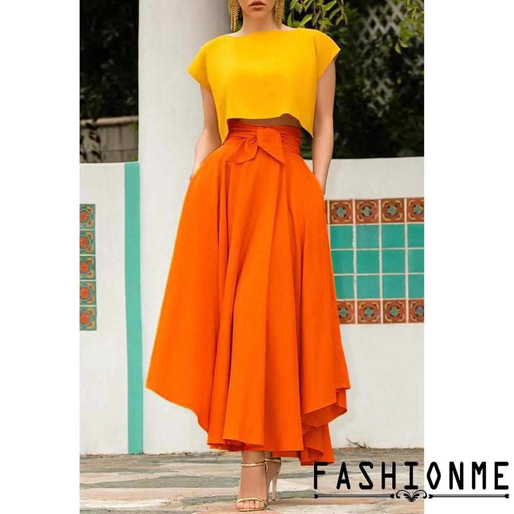 Chân váy maxi lưng cao xếp ly dành cho nữ | BigBuy360 - bigbuy360.vn