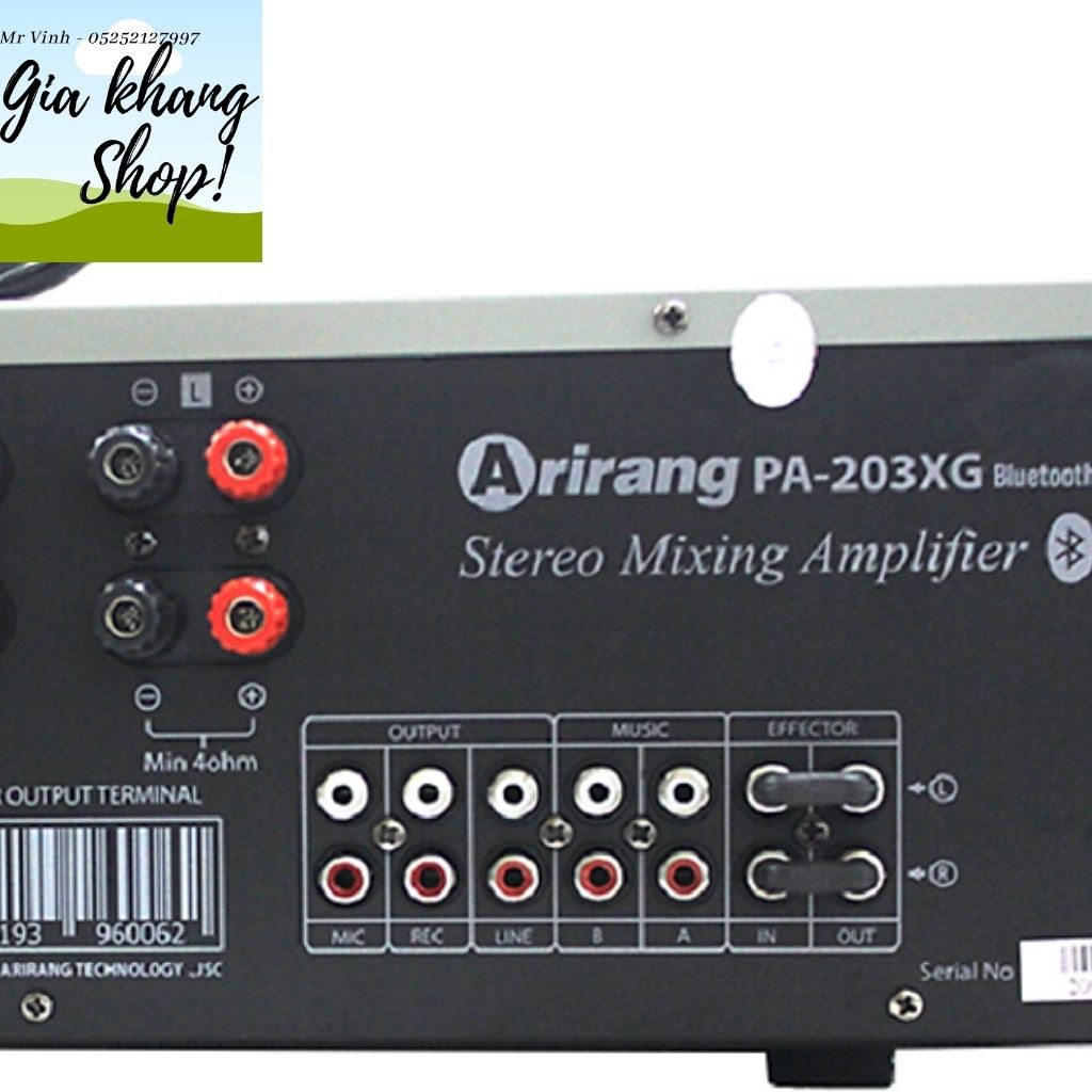 Amply ARIRANG PA-203XG Bluetooth - Hàng chính hãng