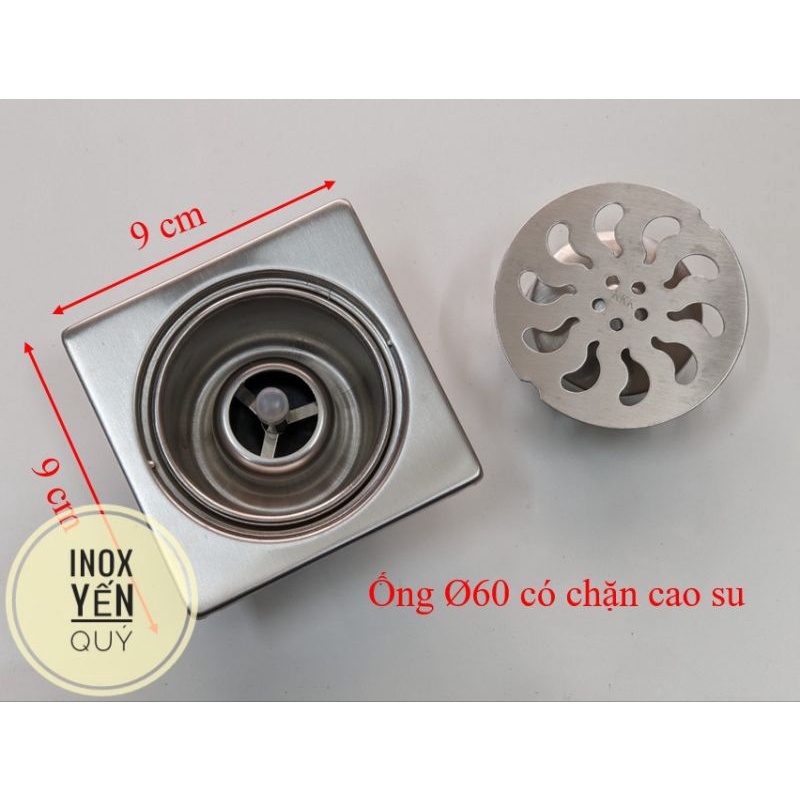 [INOX304] GA THOÁT SÀN NGĂN MÙI SUS304 DABGJ PHỄU NƯỚC CHỐNG MÙI HÔI VÀ CÔN TRÙNG HIỆU QUẢ