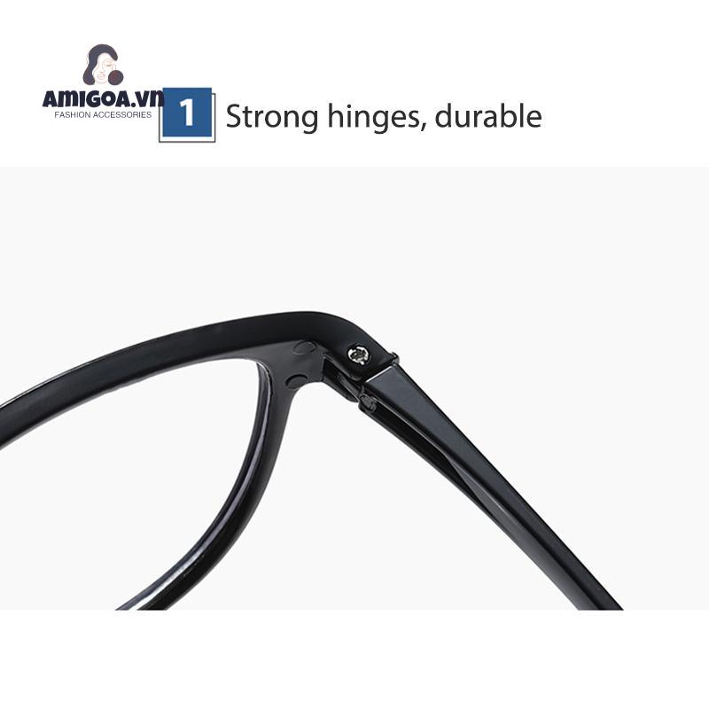 Mắt Kính Quang Học Chống Ánh Sáng Xanh Gọng Lớn Thời Trang Unisex