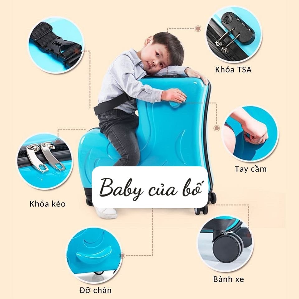 Vali cho bé 8180 C đủ size cho bé