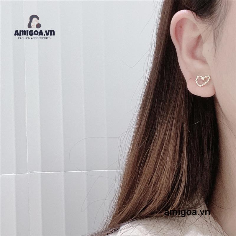 ✨✨Khuyên Tai Hình Hoa / Bướm / Mặt Trăng / Trái Tim Bằng Hợp Kim Phong Cách Hàn Quốc Dễ Thương Thời Trang Cho Nữ