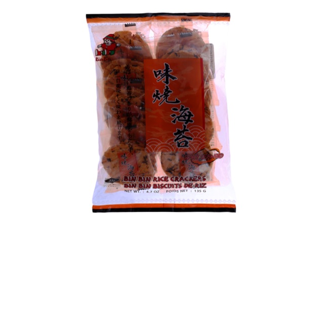Bánh gạo vị rong biển Bin Bin gói 135g