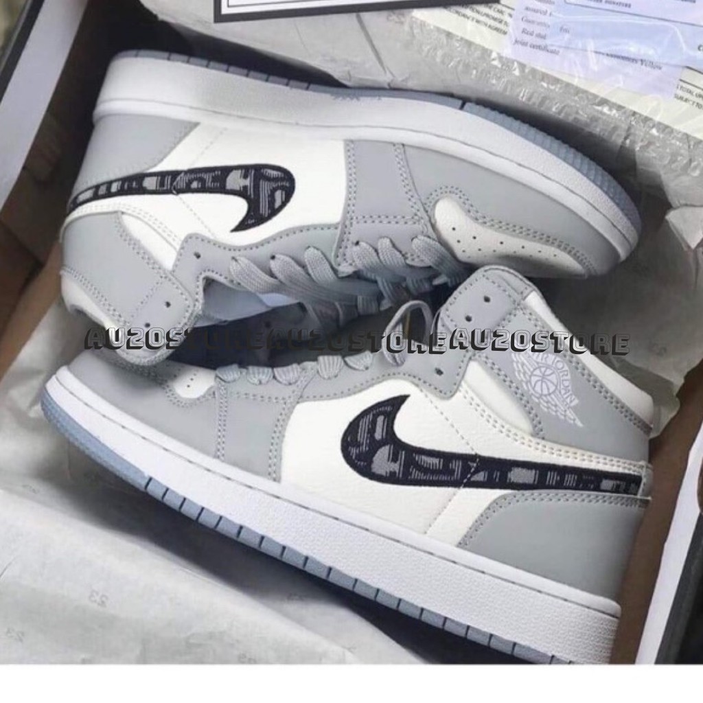 Giày Thể Thao Nam Nữ Sneaker Màu Xám Dio 1 Low Phong Cách Đường Phố | BigBuy360 - bigbuy360.vn