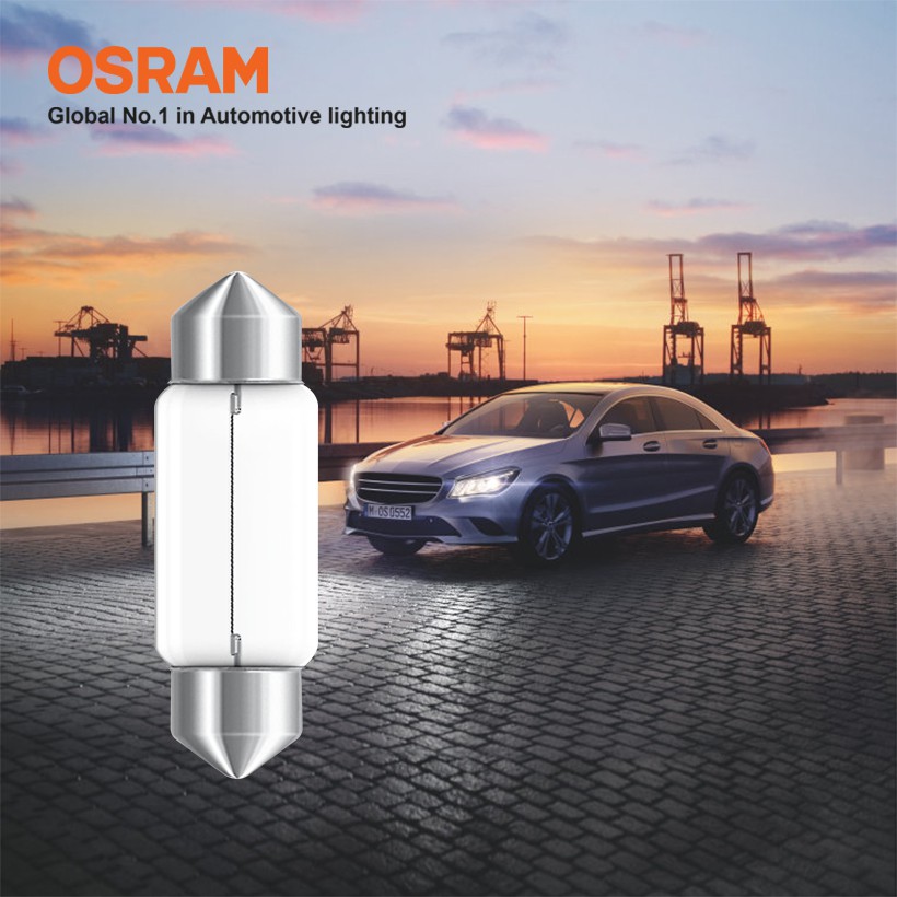 [Mã BMBAU50 giảm 10% đơn 99k] Combo 2 Bóng Đèn Cana Ngắn OSRAM Original C5W 12V 10W Nhập Khẩu Chính Hãng