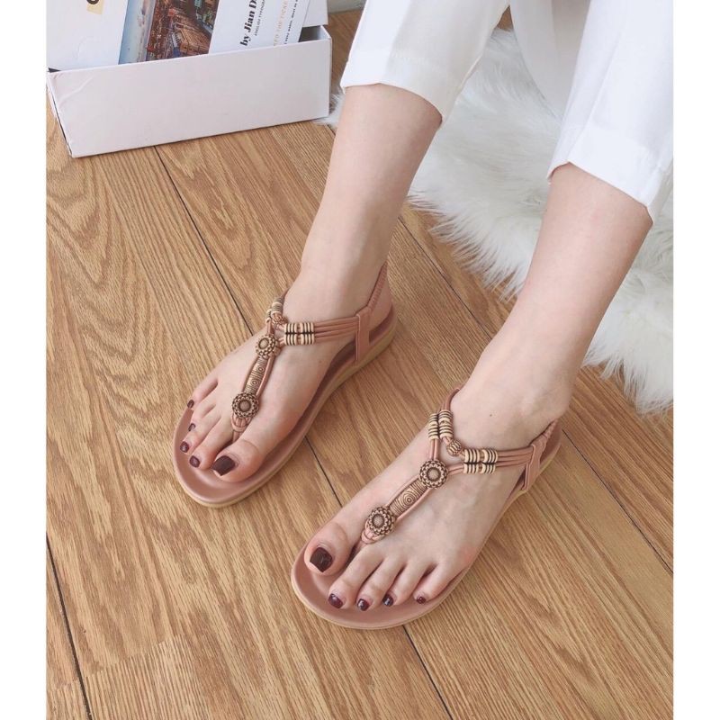 Sandal xỏ ngón MAILIAA quai thổ cẩm