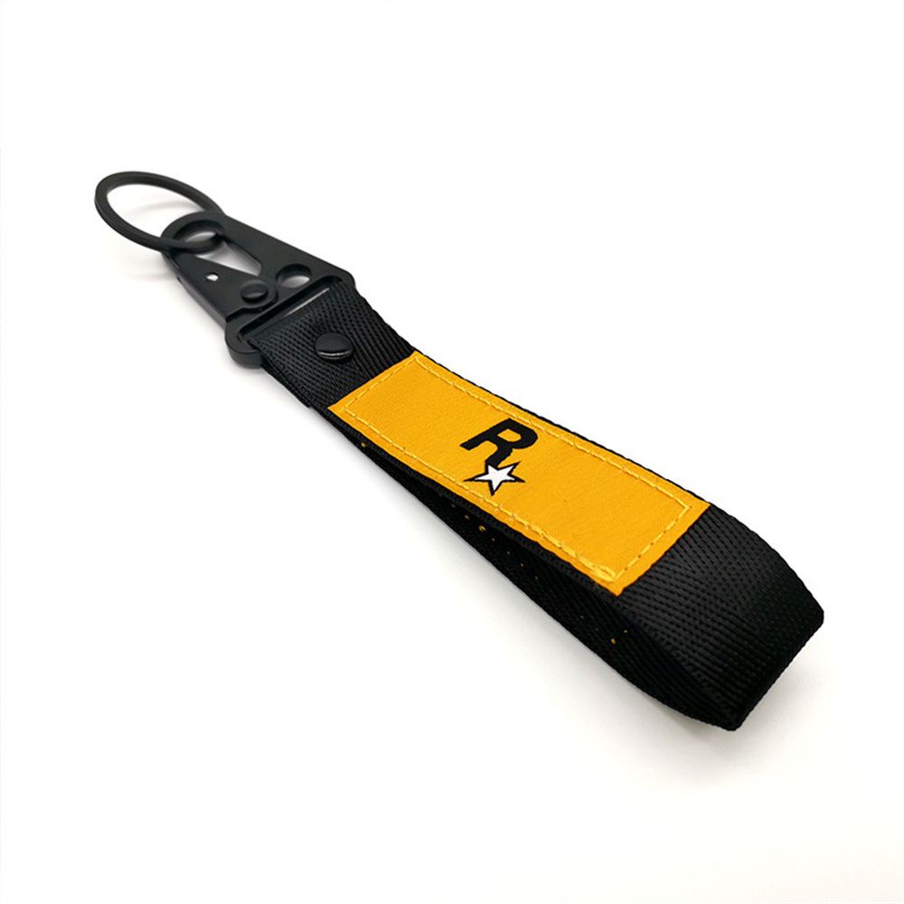 Móc khóa có dây in họa tiết GTA5 GTA RockStar JDM làm từ nylon tùy chọn màu sắc