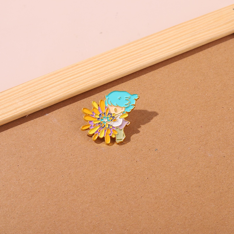 Ghim cài áo hình nhân vật hoạt hình dễ thương cho nữ