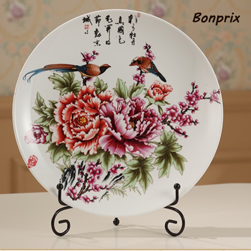 Giá Đỡ Trưng Bày Bát Đĩa Bằng Sắt 4inch - 12inch Màu Đen