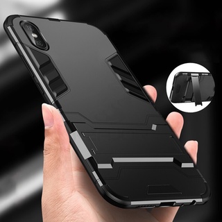 Ốp Điện Thoại Kiểu Giáp Chống Sốc Kèm Giá Đỡ Sang Trọng Cho Iphone 6 6s 7 8 Plus X XS XR XSMax 11 12 13 Pro Max