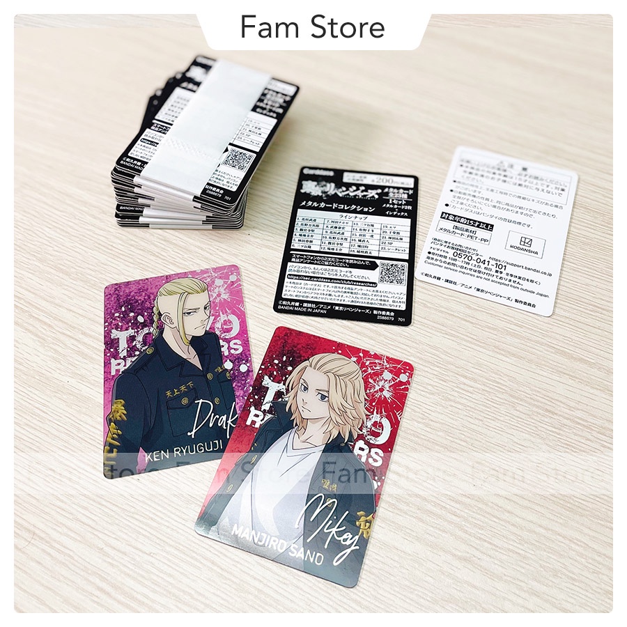 Pack thẻ Tokyo Revengers Metal Card Collection