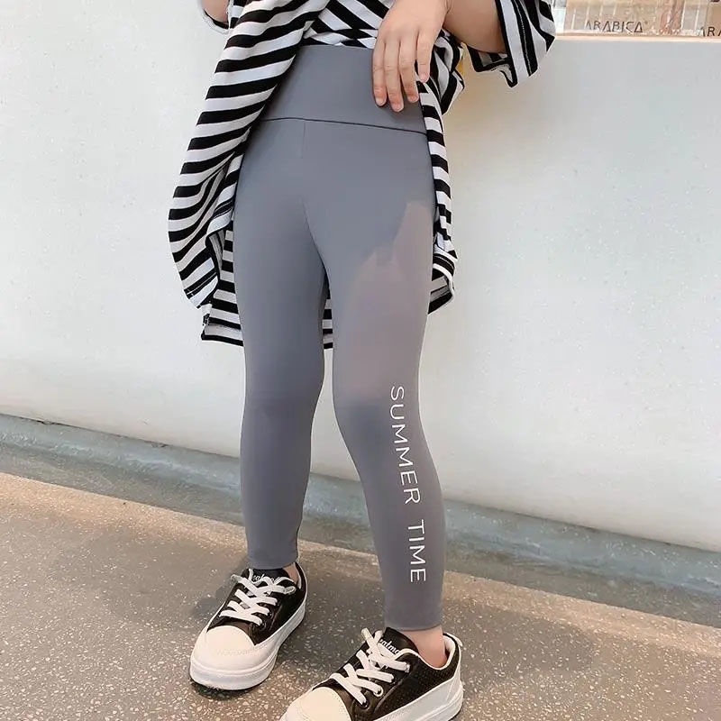 Quần legging dáng ôm phong cách nước ngoài thời trang Barbie dành cho bé gái