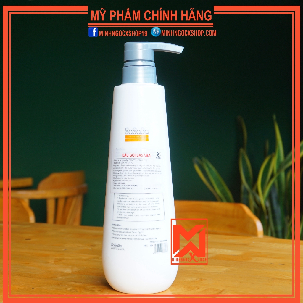 ✅[ SASABA ] DẦU GỘI HOÀN SASABA NEW 800ML CHÍNH HÃNG