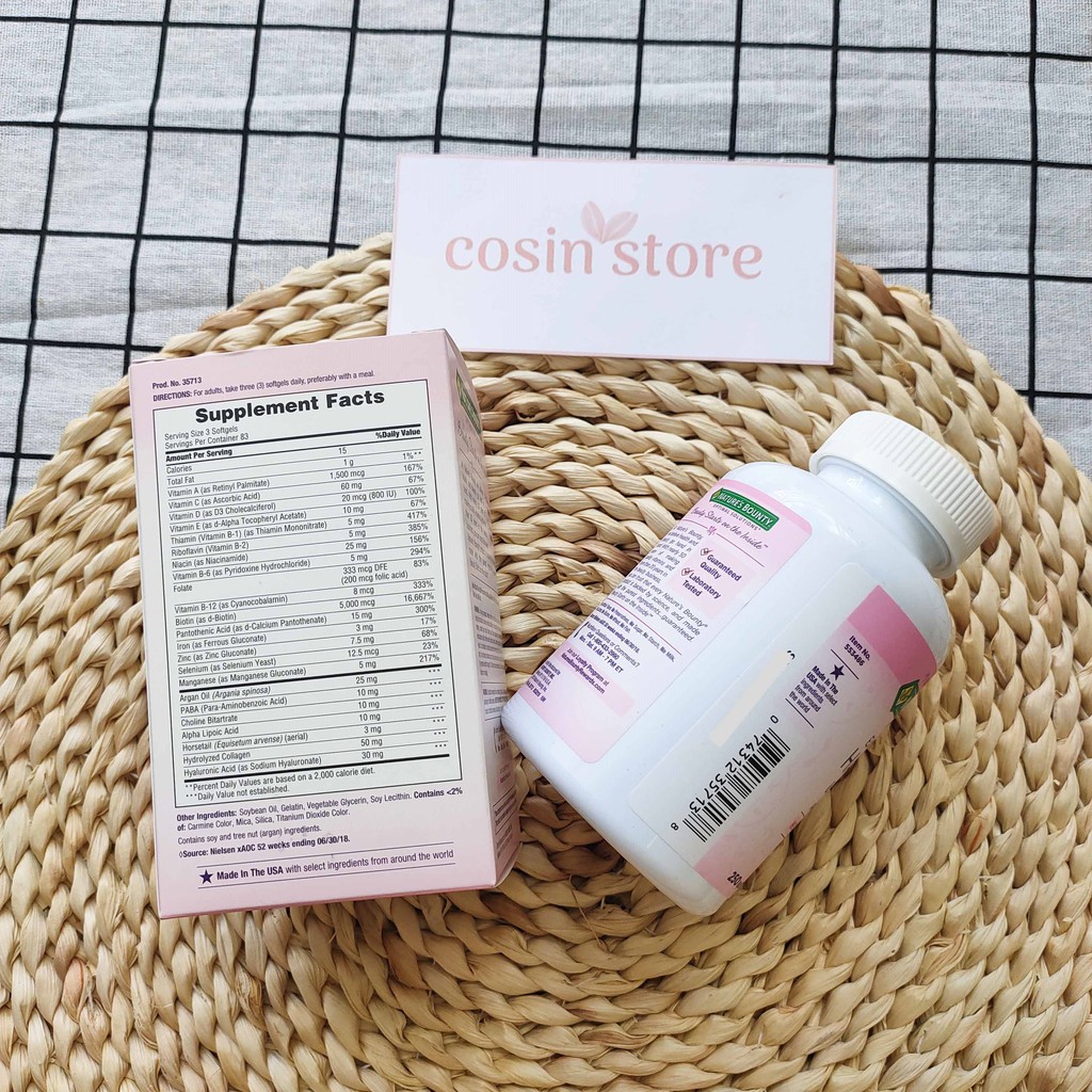 Viên Uống Đẹp Da, Tóc, Móng Nature's Bounty Hair Skin Nail 250 Viên | BigBuy360 - bigbuy360.vn