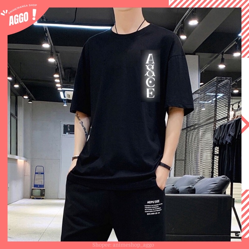 Áo Phông Tay Lửng Portgas D.Ace Phản Quang Nam Nữ Cực Đẹp